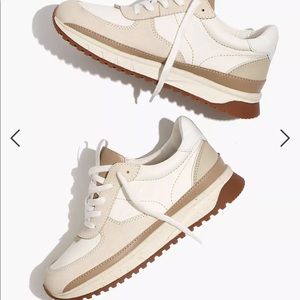 Madewell Kickoff Trainer Sneakers Neutral Colorblock Leather